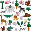 Fantasy Forest Embroidery Cloth Sticker Cartoon Animal Patch Sticker Tiger Crocodile Patch Sticker Geese Computer Embroidery Chapter Boy