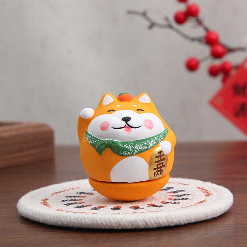 

Японский тамблер керамический Дарума ремесла мультяшный счастливый пес удача орнамент пейзаж домашний декор подарки фигурка украшения