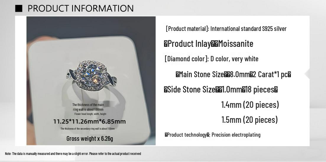 

Набор колец из стерлингового серебра 925 пробы с муассанитом 2 карата: Стильные штабелируемые кольца с широкой основой для женщин US 5/Inner Circumference 49.3mm