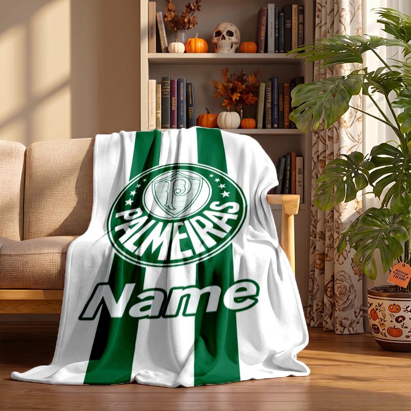 Sociedade Esportiva Palmeiras Custom Flannel Blankets Soft Warm Cozy Throws for Home Decor Holiday Gifts