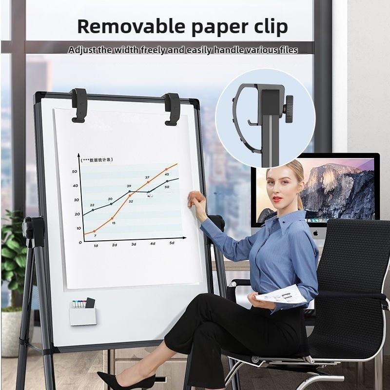 Foldable 360 Degrees Magnetic Whiteboard Premium Magnetic Standing White Board Dual-side Notice Board Writing Boards Stands