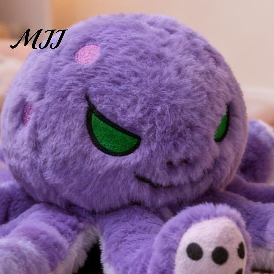 Kids Animal Plushie Devil Octopus Plush Toy, Soft Stuffed Dark Doll Decor, Toy Eight Tentacle Sea Pillow, Gift for Halloween Christmas Birthday