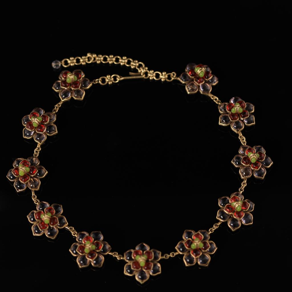 Medieval 25 Winter French Retro Suit Collection Temperament Premium Copper Alloy Stud Earrings Necklace