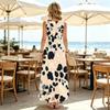 Women's Minimalist Sleeveless Beach Maxi Dress Lightweight Loose Flowy,Versatile for Daily Casual & Beach Vacation
