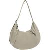 Unisex Nylon Crossbody Bag - Large Capacity, Sports Style, Cycling-Friendly Dumpling Design