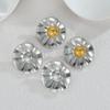 Atoztide Multiple Styles Exaggerated Flowers Earrings for Women Stainless Steel Irregular Double Color Stud Earring Jewelry Gift