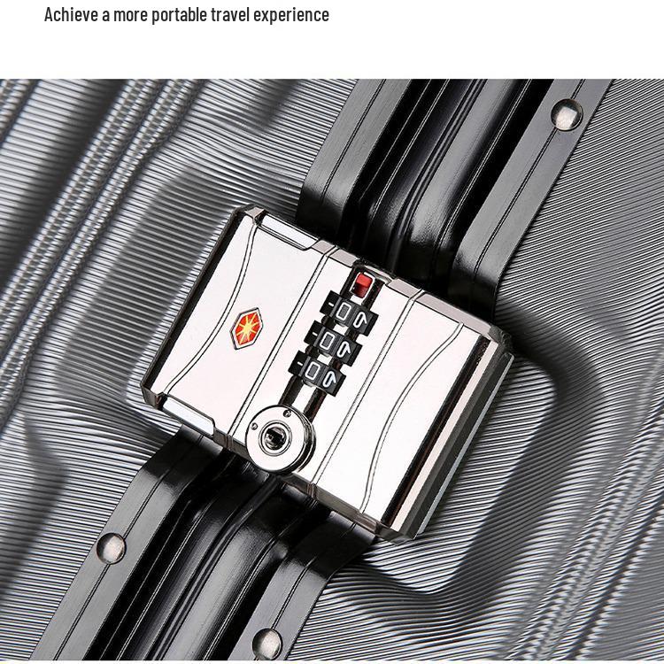 26-Zoll Aluminiumkoffer mit Fall- und Verschleißfestigkeit, Universelle leise Rollen - Ideal für Damenreisen