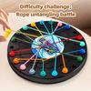 Verdrehtes Seil Puzzle Spiel Gehirnige Knoten Seil Entwirrungs Brettspiel, Seilknoten Herausforderungsspiel, Schnur Lösungs Zentrum Schnürungs Spielzeug