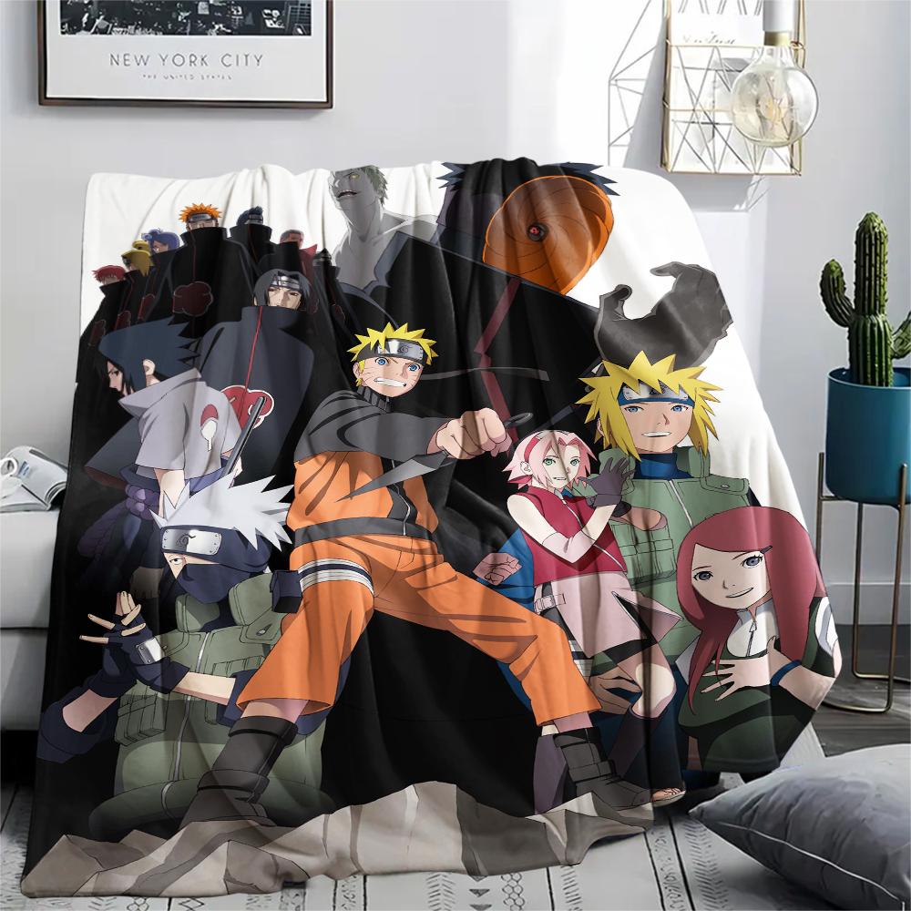 

Naruto Anime pattern Flannel Blanket, High quality Comfortable for All Seasons, Home Decor, Warmth and Comfort, Perfect for Gifts. 80cm x 120cm
