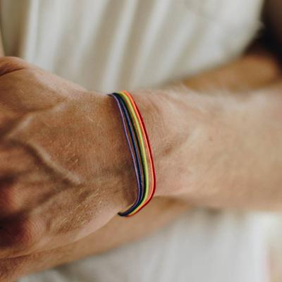1pc Femmes Rainbow Pride Bracelet Gay Bijoux Bracelet Cadeau Pour Anniversaire Festival