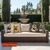 2D Cute Duck Bow-Tie Pattern Throw Pillow Covers Pattern Cushion Cover Suitable For Sofa Bedroom Car Pillow Cover