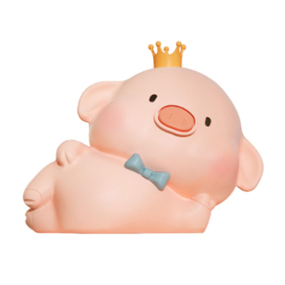 

Pig Silicone Night Light for Bedroom Cute Cartoon Gift Touch Sensor Remote Control Tap Lamp A