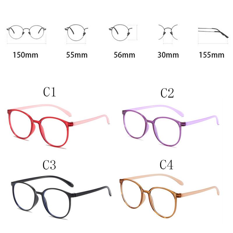 4PCS Fashion Reading Glasses Anti-Blue Light Women Men Computer Presbyopia Hyperopia Eyeglasses+1.0+1.5+2.0+2.5+3.0+3.5+4.0