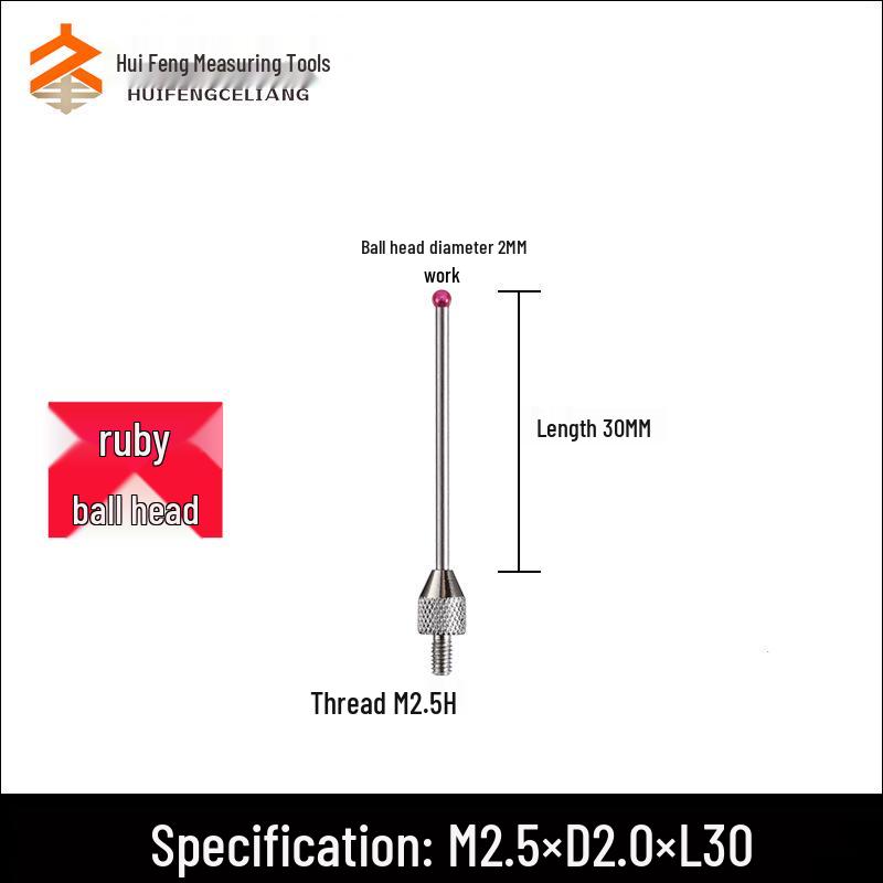 Ruby Dial Indicator with Extended Tungsten Steel Measuring Head