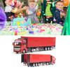 Pull Back Container Truck Toy High Simulation Plastic Alloy Container Truck Model for Boys Girls Children Gift