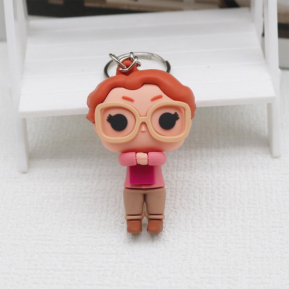 Pop Pocket Pop Eleven Stranger Keychain Robin Barb Steve Dustin Key Ring Chain Model Toy Adults Children Gift Toys