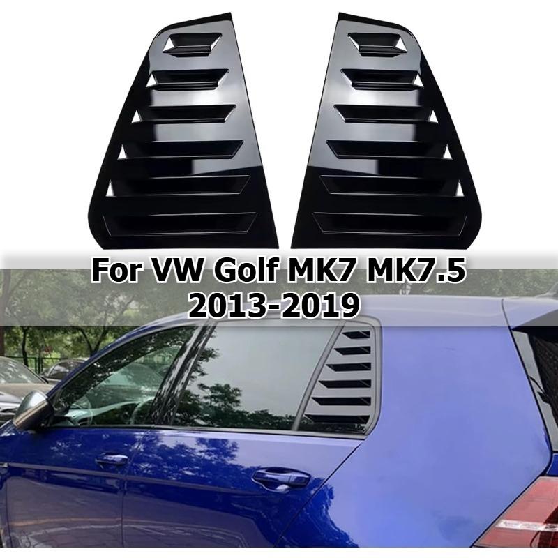 For VW Golf MK7 MK7.5 2013- Rear Window Louver Shutter Cover Side Vent Trim Windshield Decoration Cover Car Accessories