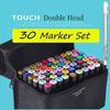 Art Marker Set, Watercolor Brush Pens For Students, Dual Tip Oil-Based Markers For Art Students