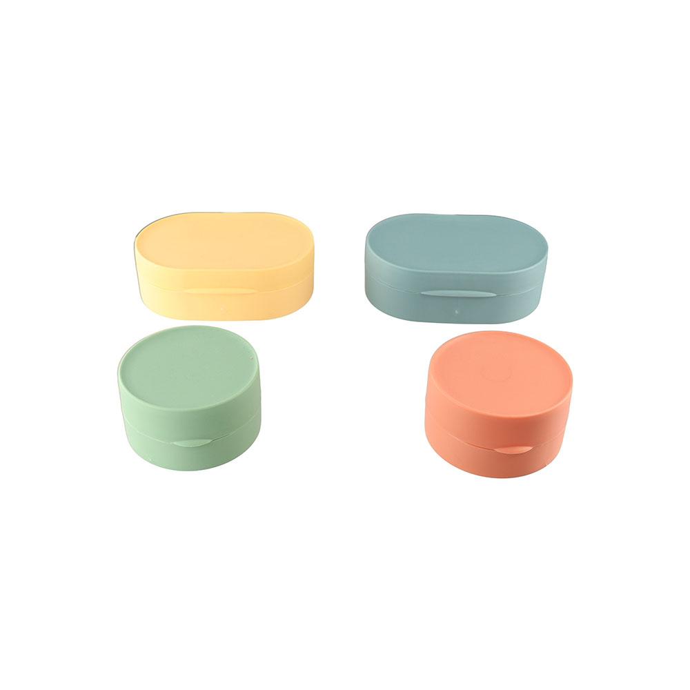 Round Shape Sealed Waterproof Multifunctional Travel Soap Box Soap Dish Soap Saver Soap Container