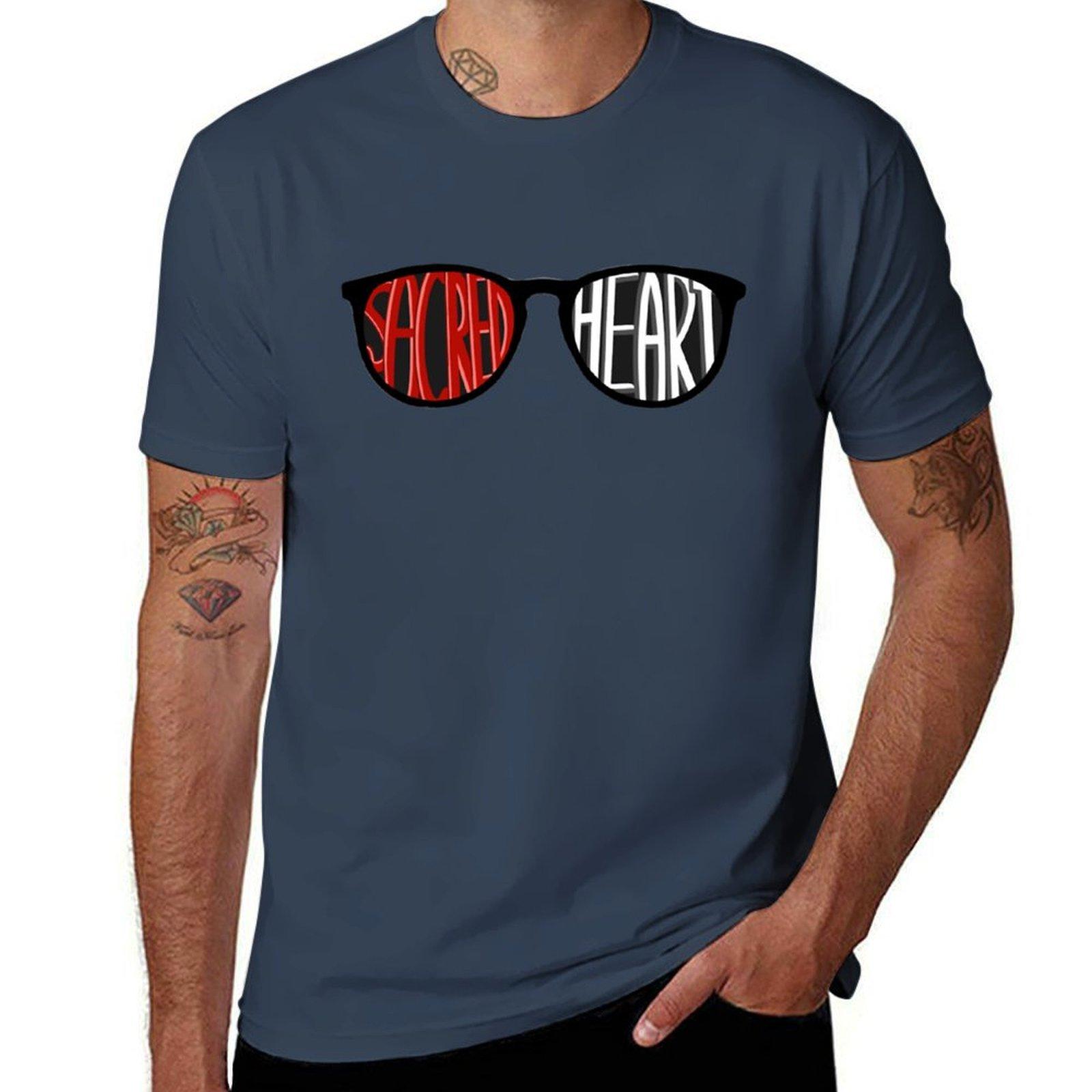 Sacred Heart Sunglasses Premium Tshirt Christmas Theme Tee Top S