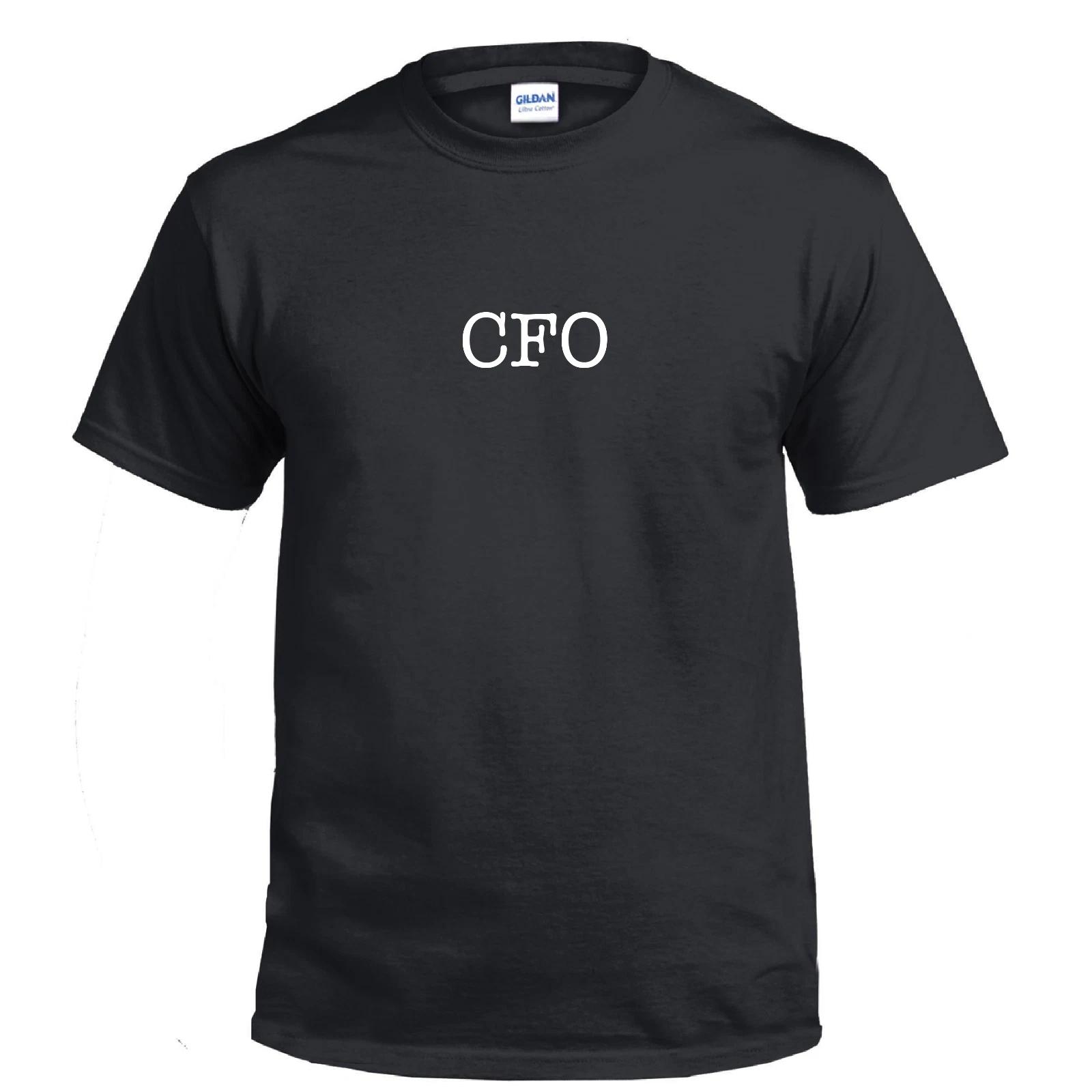 

CFO Chief Financial Officer Boss Business Work Funny Shirt Gift Cotton T-Shirt M