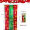 1-10PCS Christmas Snowflake Tassel Curtain Shimmering Foil Backdrop Sparkling Decor for Party Wedding Stage and Photography Prop