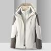 Detachable Waterproof 3-in-1 Hooded Windbreaker for Couples - Autumn/Winter