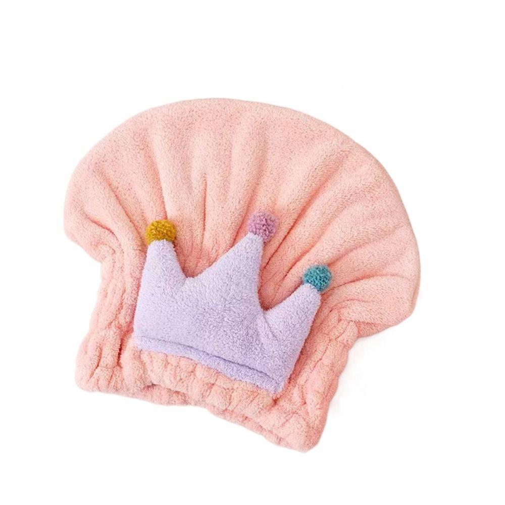 

Микрофибровое полотенце-капюшон для волос в виде короны, супервпитывающее, для пляжа, спа, халаты, детские банные полотенца