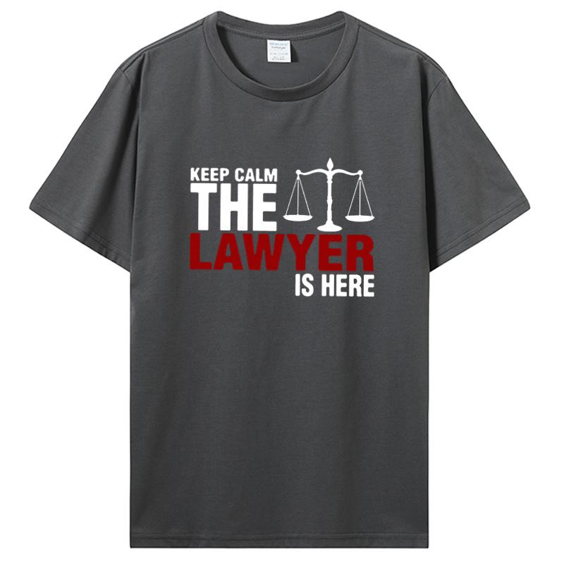 Novinka Úžasné Zachovej klid Právník je tady Tričko Valentýnská párty Krátký rukáv Vtipné Harajuku Hip Hop Tričko Streetwear