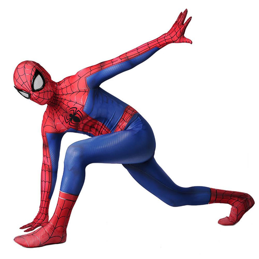 Spider-Man Spider Suit Jumpsuit Cosplay Costume Halloween Adult Kids Unisex