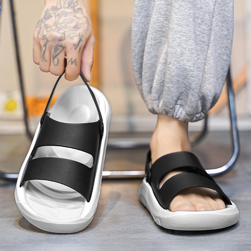 Sommer Herren Modische Leichte Atmungsaktive Sandalen Rutschfeste Und Verschleißfeste Hausschuhe Geeignet Für Den Innen- Und Außenbereich