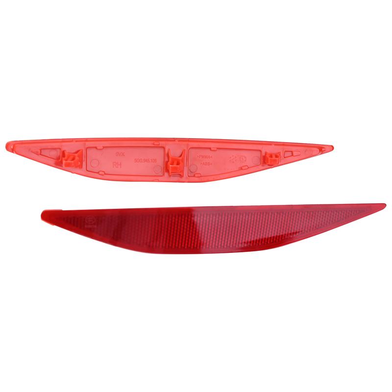 Car Left&Right Rear Bumper Reflector Brake Light Tail Lights No Bulb For VW Golf 7 GTI GTD 2013-2017 5G0945105 5G0945106