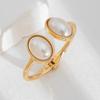 Smooth Metal Metal Bracelet Gold Color Geometric Bangle Exaggerated Punk Bangle  Hip Hop Fashion