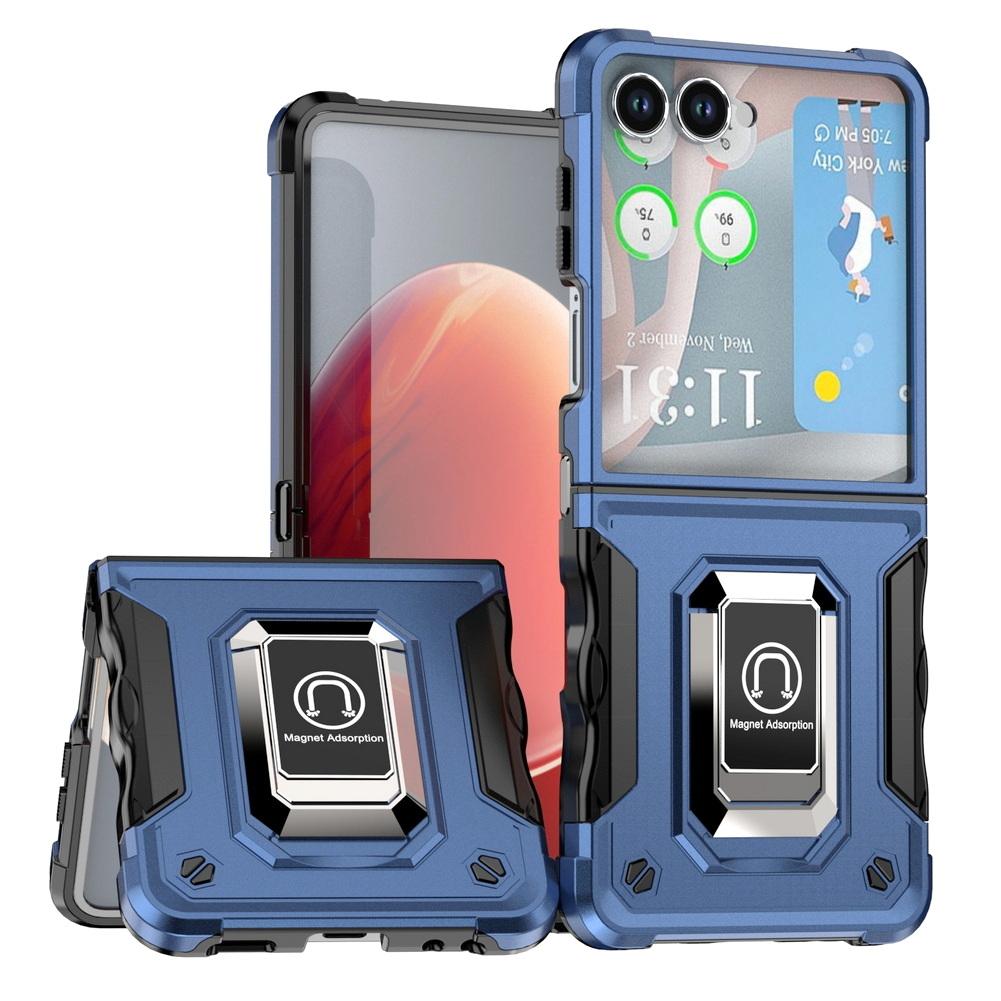2-in-1 Composite Anti-drop Metal Ring Support Bracket Holder Case For Samsung Z Flip 7 Flip7 FE Galaxy Z Flip 6 5 4 Slim Cover