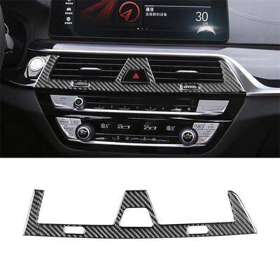 Voor BMW G30 5 Serie 2018- Auto Centrale Bediening Luchtuitlaat Vent Decoratie Cover Trim Sticker Koolstofvezel Interieur Accessoires