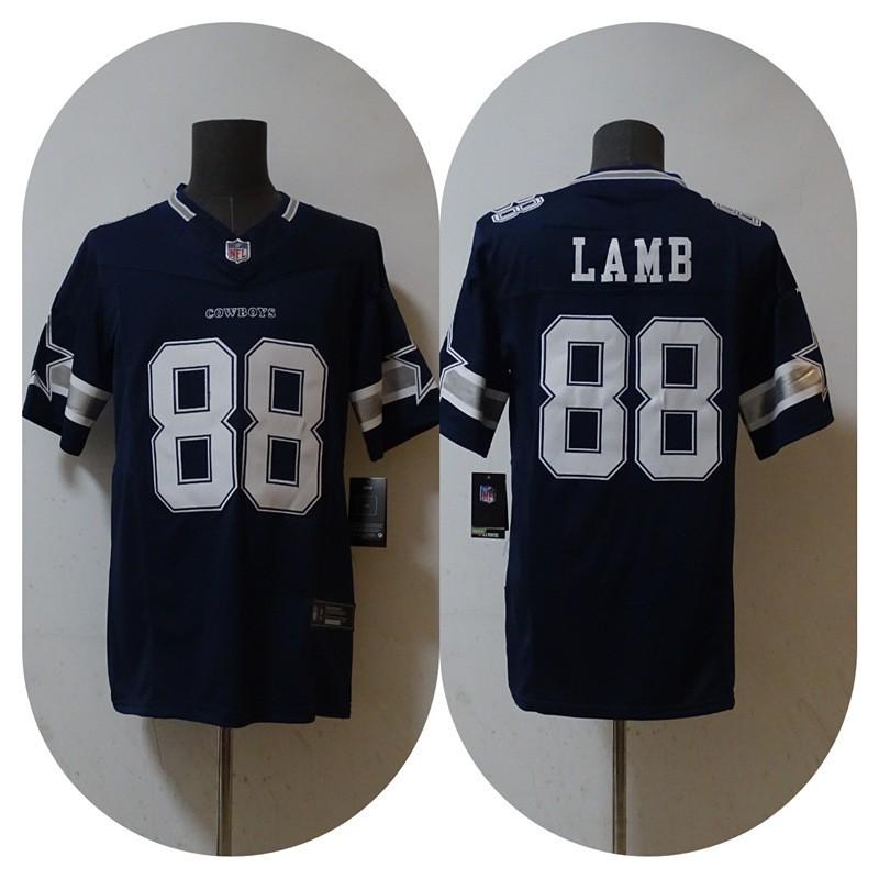 Dallas Cowboys 88 CeeDee Lamb Legend Football Jersey - Embroidered Sports Fan Game Day Apparel