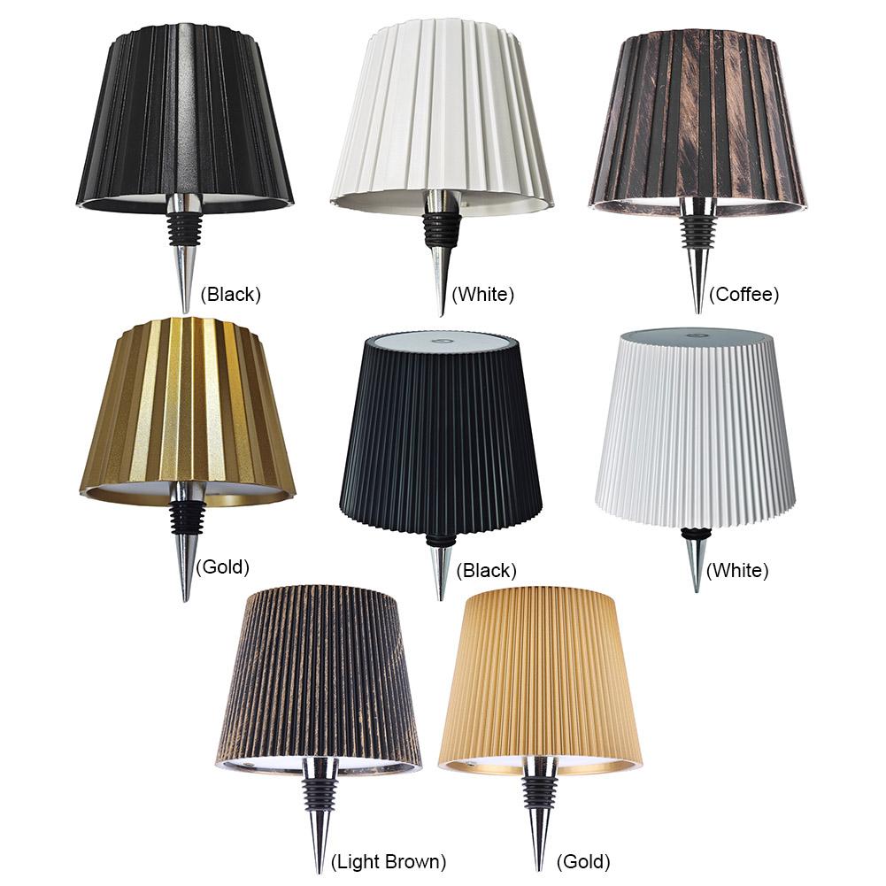 Wireless Touch Table Lamp LED Table Lamp Rechargeable 2000mAh Pridola Bottle Lamp 3 Colors Dimmable for Parties Bars Restaurants