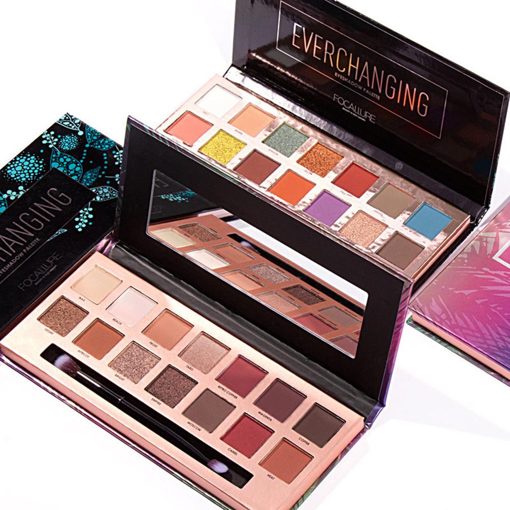 Lidschatten-Lidschatten-Palette & Make-up-Kosmetikpinsel-Set