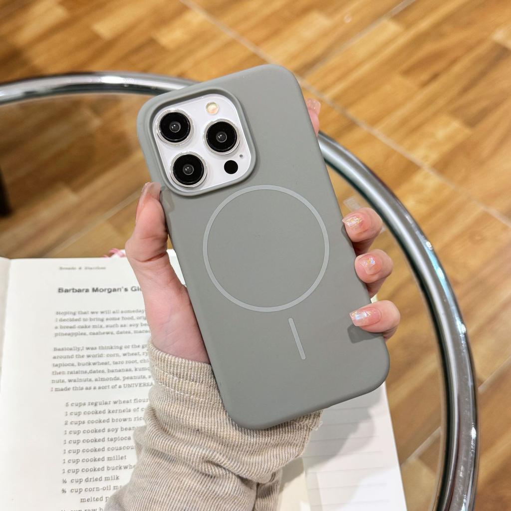 Liquid silicone 16promax magnetic suction 15/14 for iPhone16 mobile phone case Apple 15promax all-inclusive