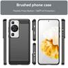 For Huawei P60 Pro Case Cover Huawei P60 Pro Capas New Phone Back Shockproof Bumper Soft TPU Carbon Fiber Cover Huawei P60 Pro