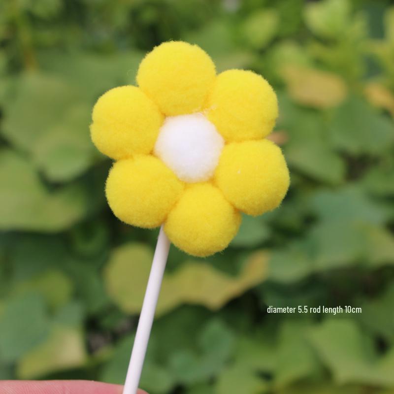 3D Cloud Cake Decorations: Dessert Flags & Fluffy Ball Inserts