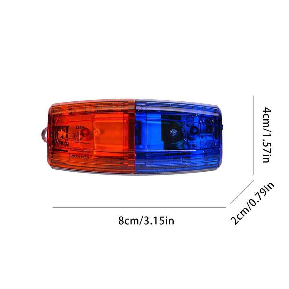 1pc Red Blue Led Shoulder Warning Light With Clip USB Charging Night Running Riding Safety Patrol Alarm Flash Signal Strobe Lamp