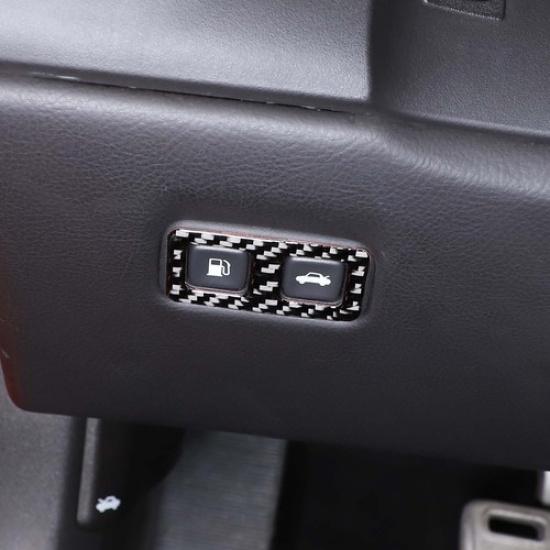 Soft Carbon Fiber Trunk Switch Button Frame Trim Sticker For Corvette C6 2005-13