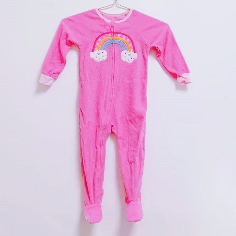 Kids Polar Fleece Romper with Feet Spring & Fall Winter Romper