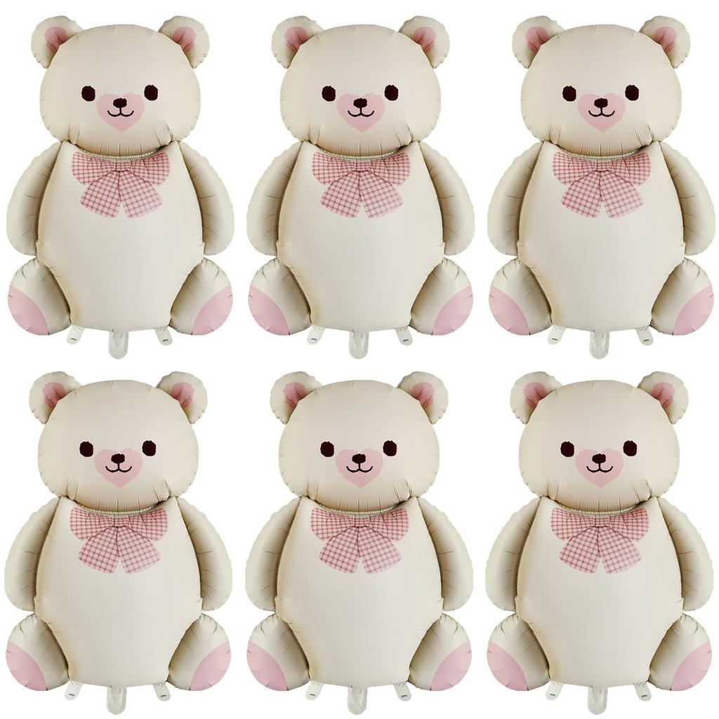 Cartoon Matte Bear Foil Balloon Wedding Baby Shower Birthday Party Activity Decorations Rainbow Cake Candy Helium Balloons