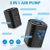 Mini Wireless Air Compressor Portable Electric Air Pump Quick Inflate/Deflate Pump with LED Light For Sofa Mattress Swim Ring