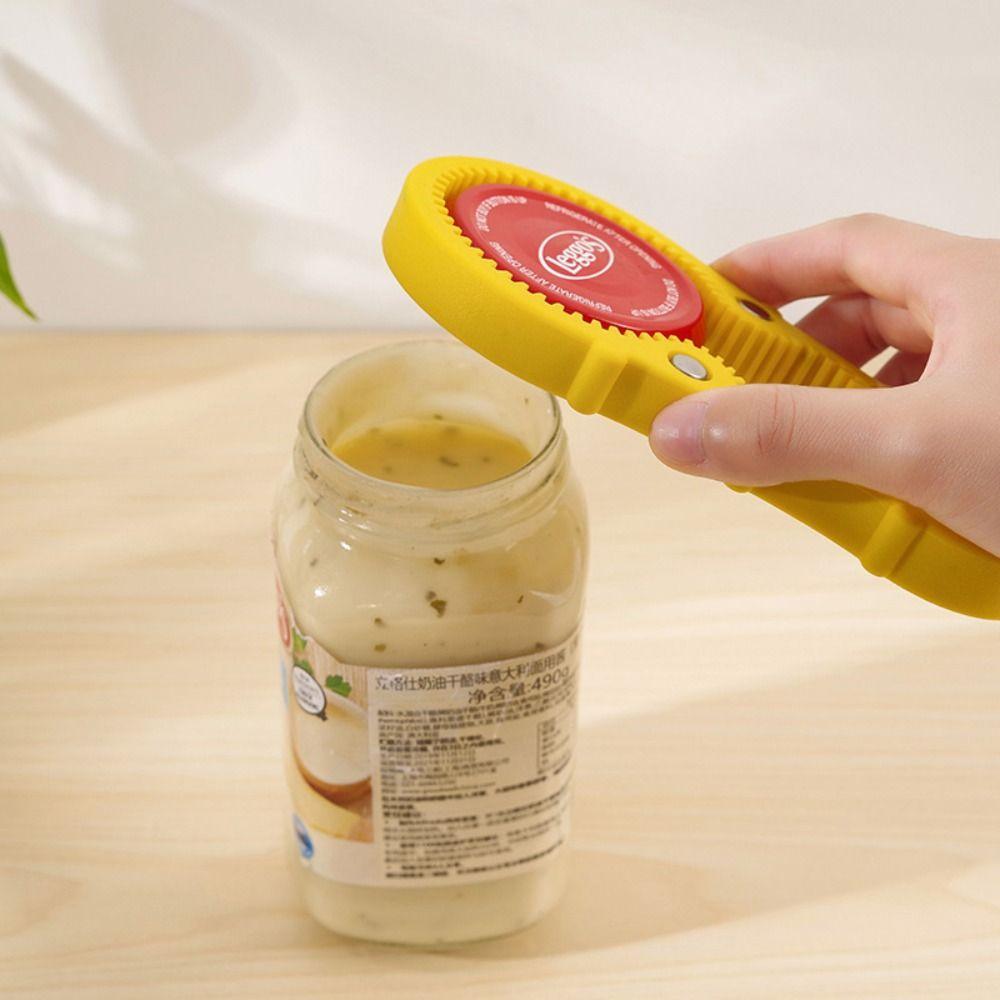 Ergonomic Silicon Adjustable Jar Bottle Wrench Anti-slip Bottle Opener Jar Lid Gripper Can Opener Kitchen Tool 6