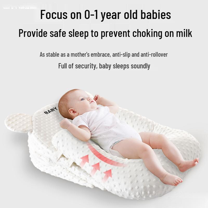 Anti-Regurgitation Baby Pillow: Newborn Feeding and Anti-Choking Support