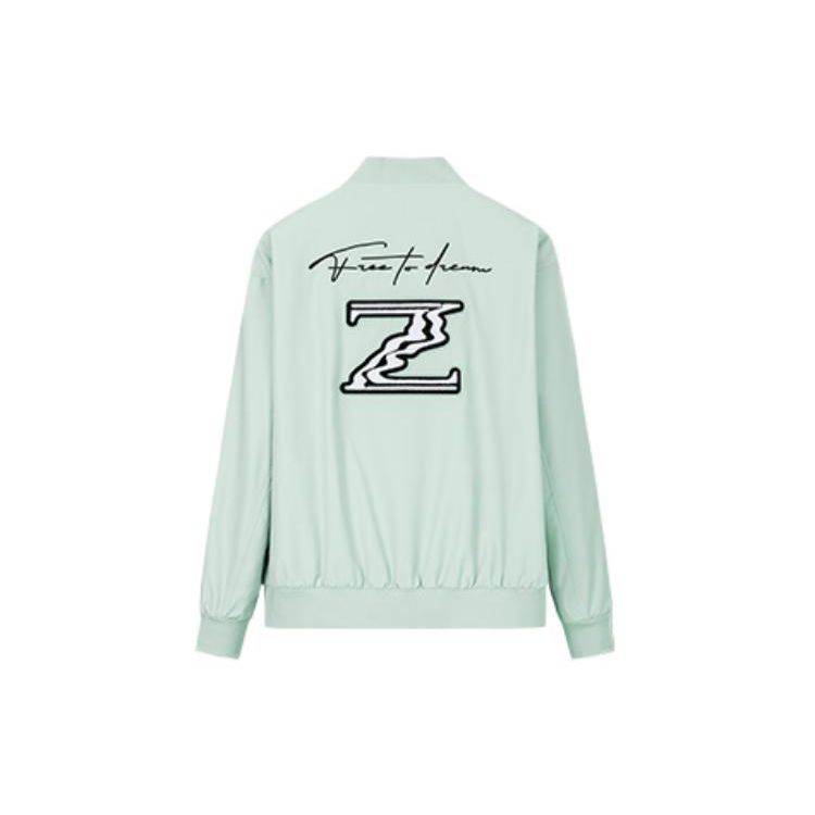 Anta Basketball Series Logo Print Long Sleeve Jacket Men Outerwear Fern-Green 152311611N-1