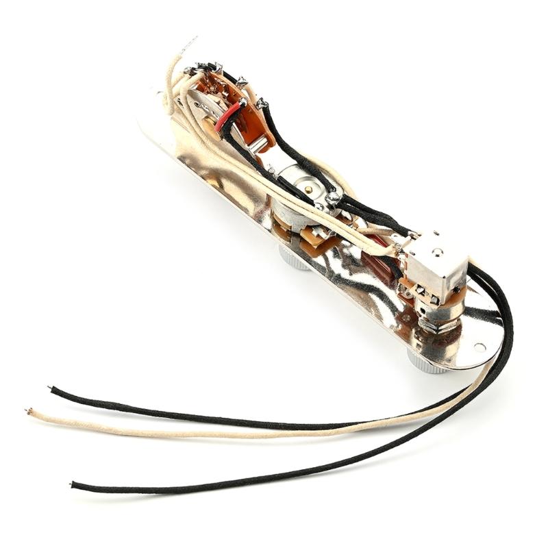 3 Way Guitar Control Plate Assembly Wired Loaded Prewired Guitar Switch Control Plate Musical Instrument Accessories